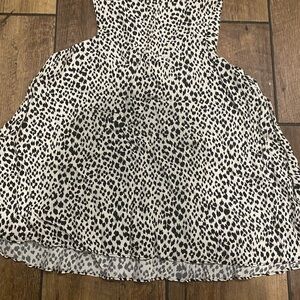 Zara Woman Monochrome Animal Print Blouse